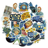 50 Van Gogh Oil Painting Stickers