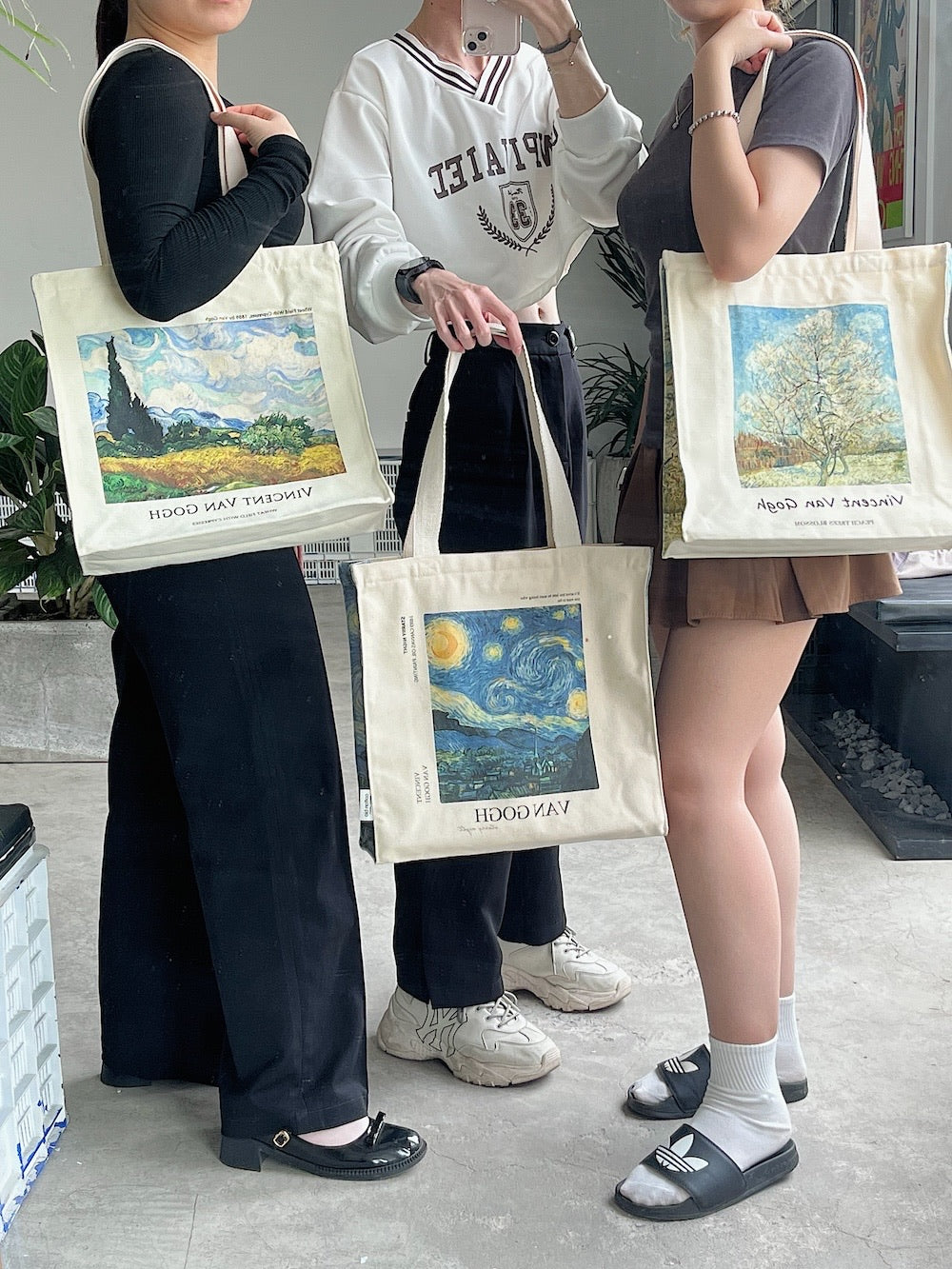 Van Gogh "Wheat field with Cypresses" - Tote Bag