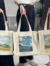 Van Gogh "Wheat field with Cypresses" - Tote Bag