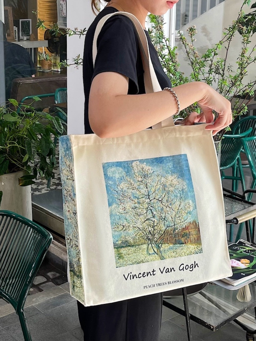 Van Gogh "Peach Trees Blossom" - Tote Bag