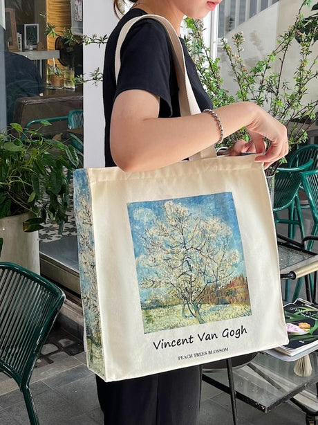 Van Gogh "Flor de melocotonero" - Bolsa de tela