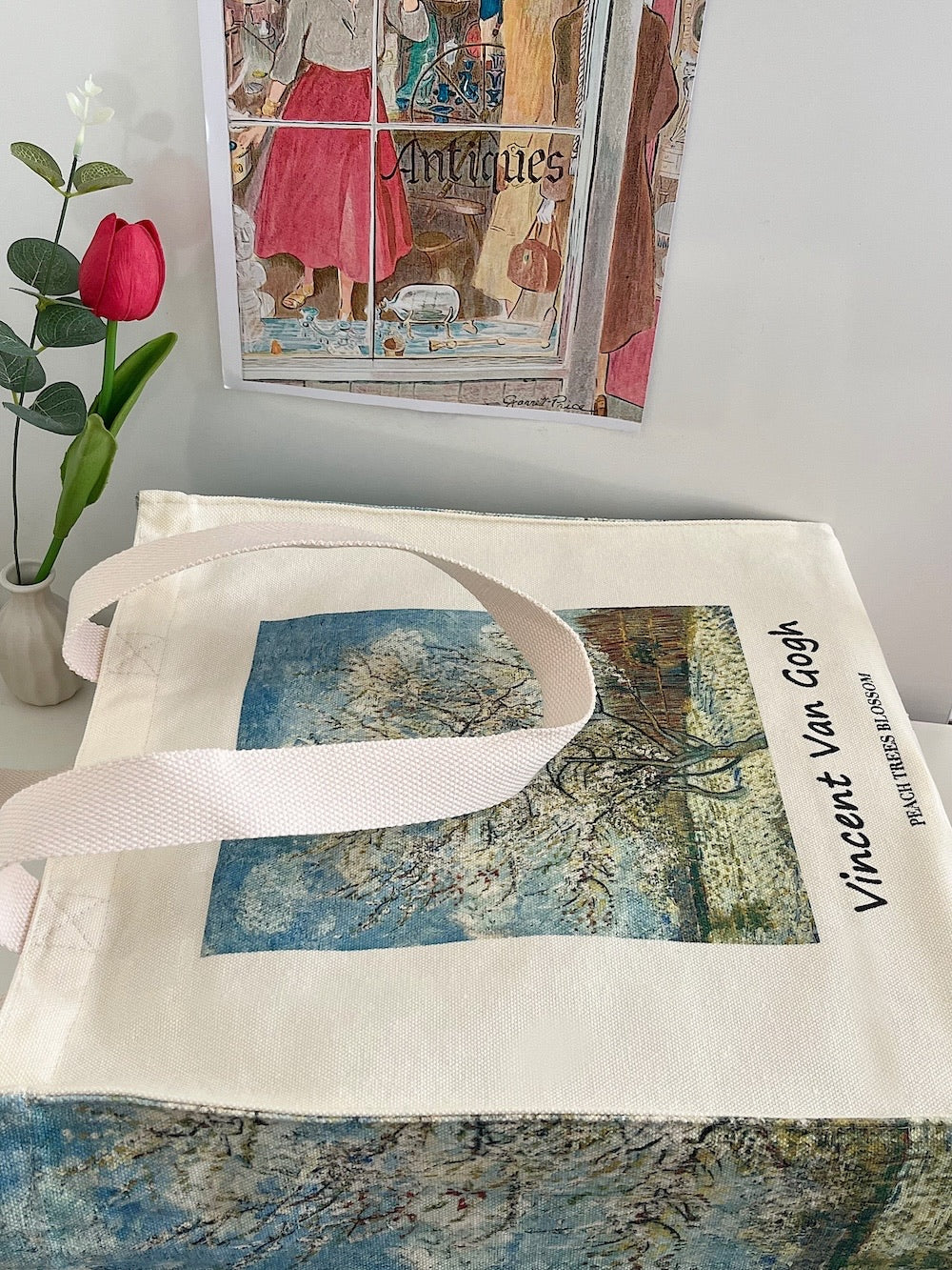 Van Gogh "Peach Trees Blossom" - Tote Bag