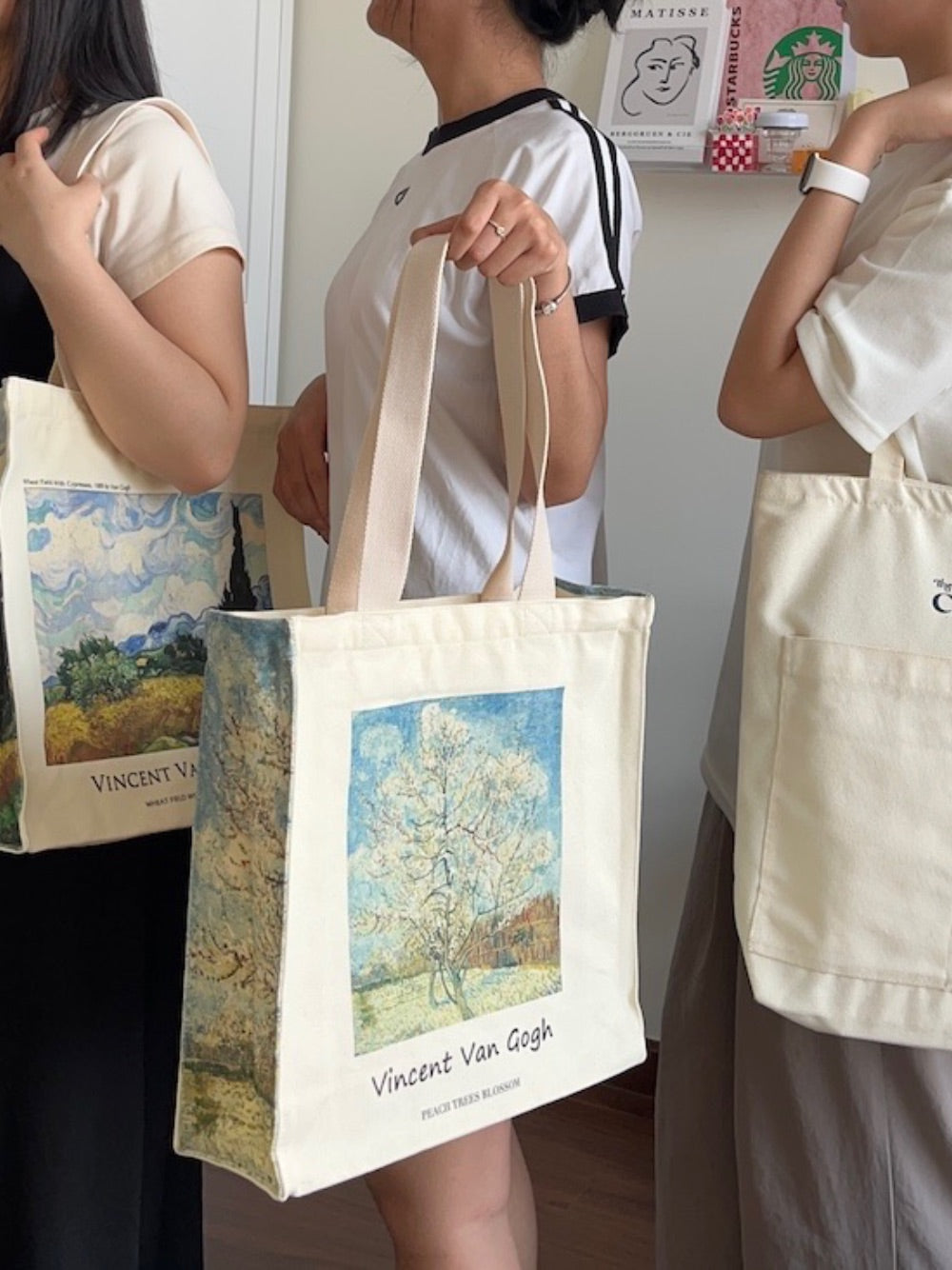 Van Gogh "Peach Trees Blossom" - Tote Bag