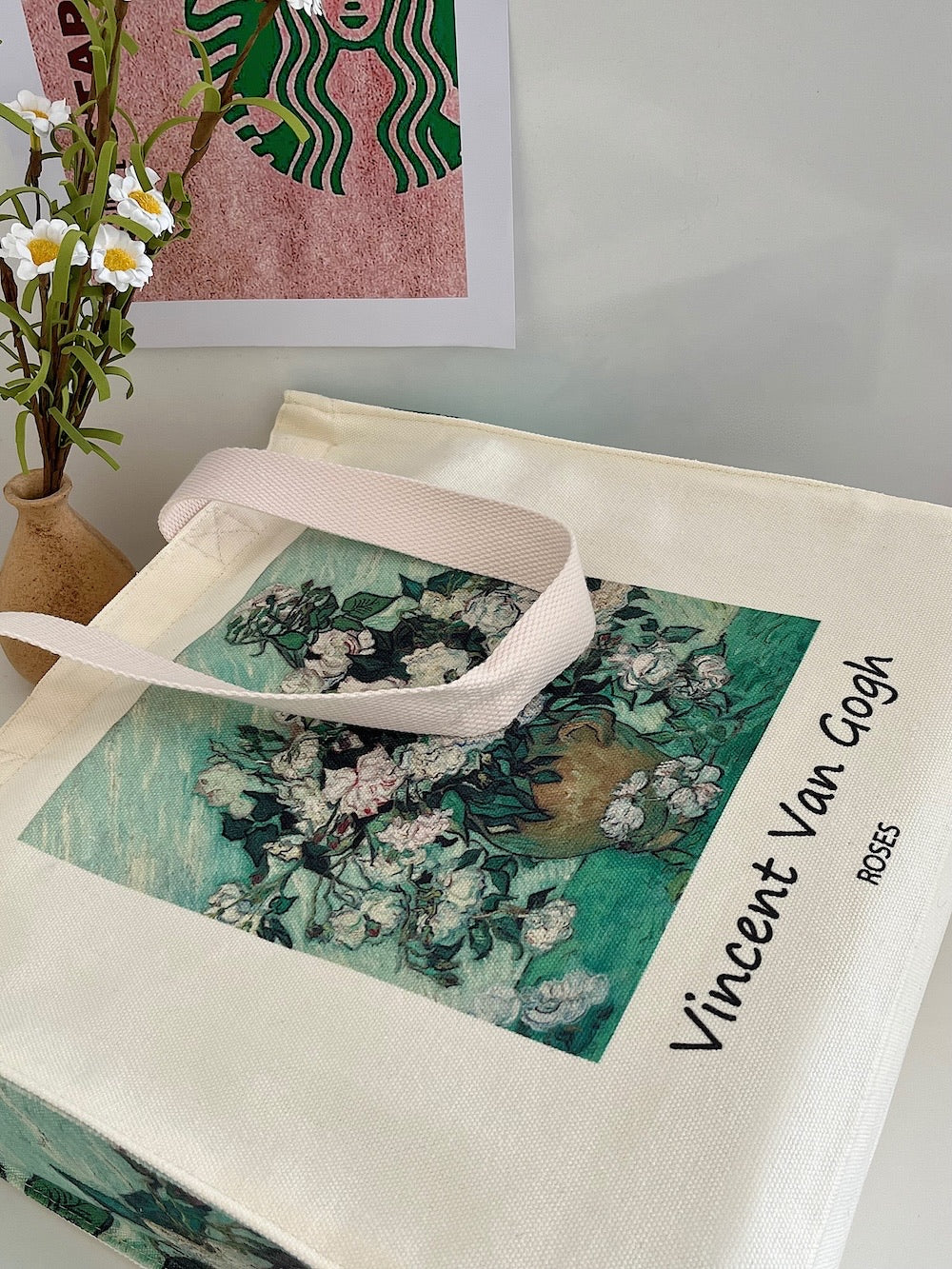 Van Gogh "Roses" - Tote Bag