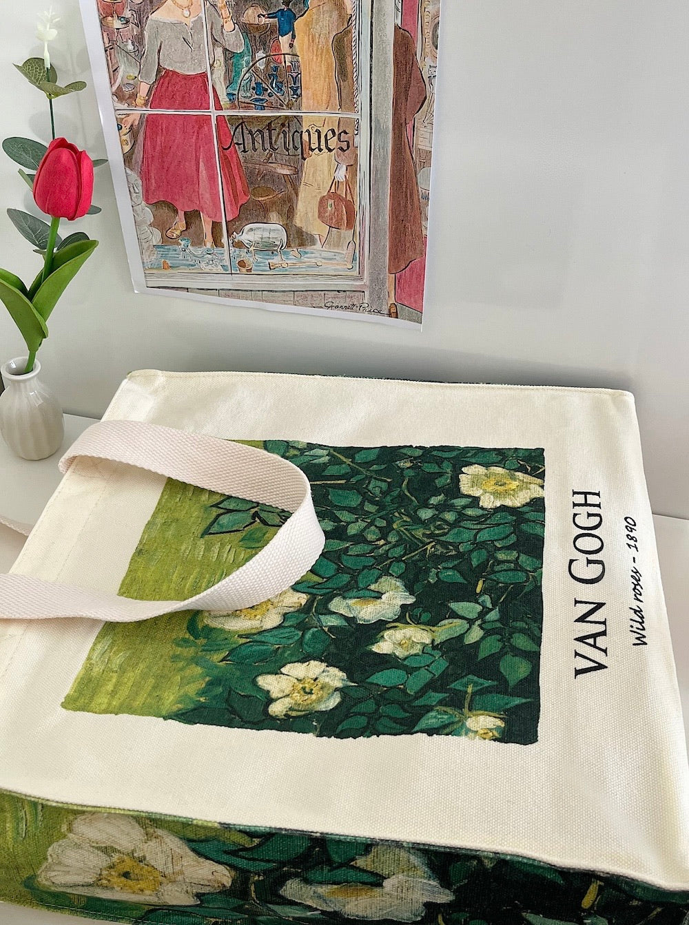 Van Gogh "Wild Roses" - Tote Bag